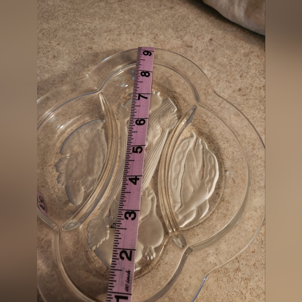 Nachtmann Clear Glass Divided Serving Dish - Picture 5 of 6